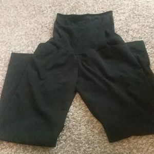 Black maternity dress pants